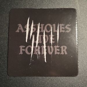 Set of 5 Assholes Live Forever Drink Coasters